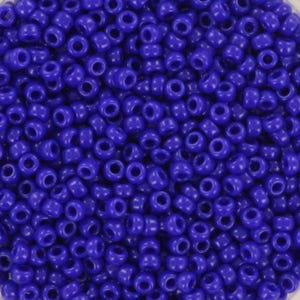 Perline di semi Miyuki 10g 11/0, colore blu cobalto opaco 414, perline giapponesi, blu scuro, rocailles rotonde da 2 mm, perline blu Miyuki