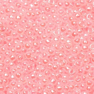 Perline di semi Miyuki da 10 g 11/0, rosa baby ceylon 517, perline giapponesi di alta qualità, perline rosa chiaro, misura 11 2 mm, rocailles lucide e lustro