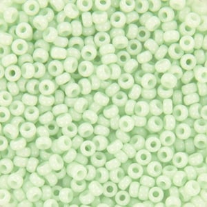 Perline di semi Miyuki da 10 g 11/0, opache light mint 3318, perline giapponesi di alta qualità, perline di colore verde, misura 2 mm, rocailles color pastello