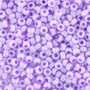 Perline di semi Miyuki da 10 g 11/0, lavanda ceylon 534, perlina giapponese, perline viola chiaro viola, misura 11 2 mm, rocailles lilla lustro, perline lucide