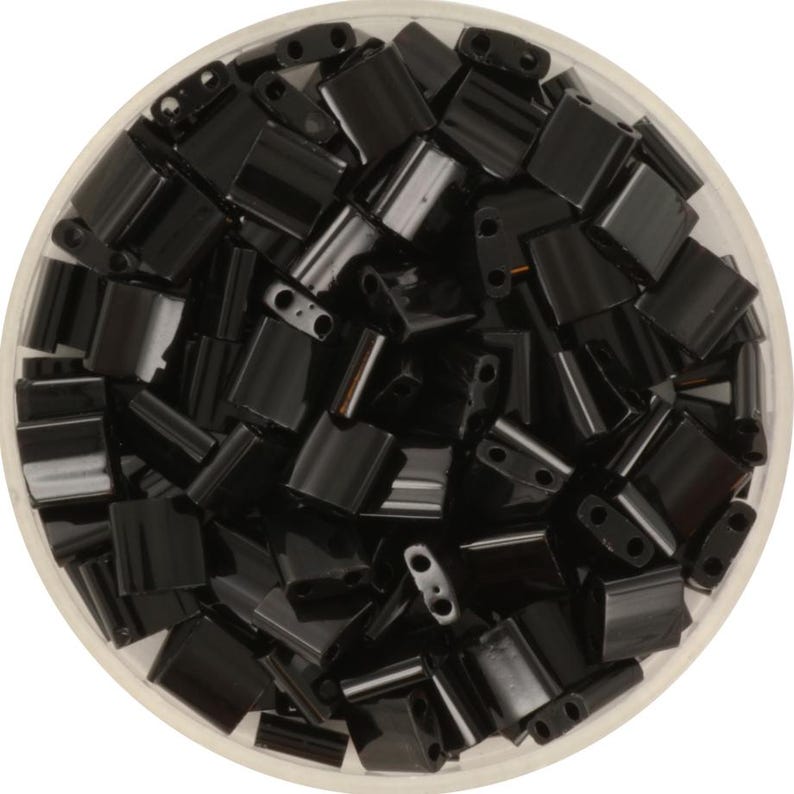Miyuki Tilas, Opaque Black, Color 401, Japanese Beads, Square Beads ...