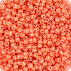 Perline di semi Miyuki 11/0, duracoat opaco salmone scuro 4462, perline giapponesi, perline arancione chiaro da 2 mm, perline di vetro Miyuki