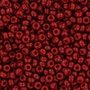 Perline di semi Miyuki 11/0, Duracoat opaco jujube red 4469, perline giapponesi da 10 g, perline di vetro rosso scuro, misura 2 mm, rocailles rotonde, rosso marrone