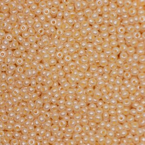 Preciosa Ornela 10/0 shell, yellow luster 47185 20g, light yellow seed beads, bohemian beads, Czech seed beads, beige seed beads