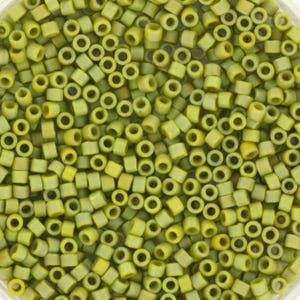 11-4697, Miyuki 22g Frost Opaque Glaze Rainbow Olive 11-4697, Miyuki 22g Frost Opaque Glaze Rainbow Olive