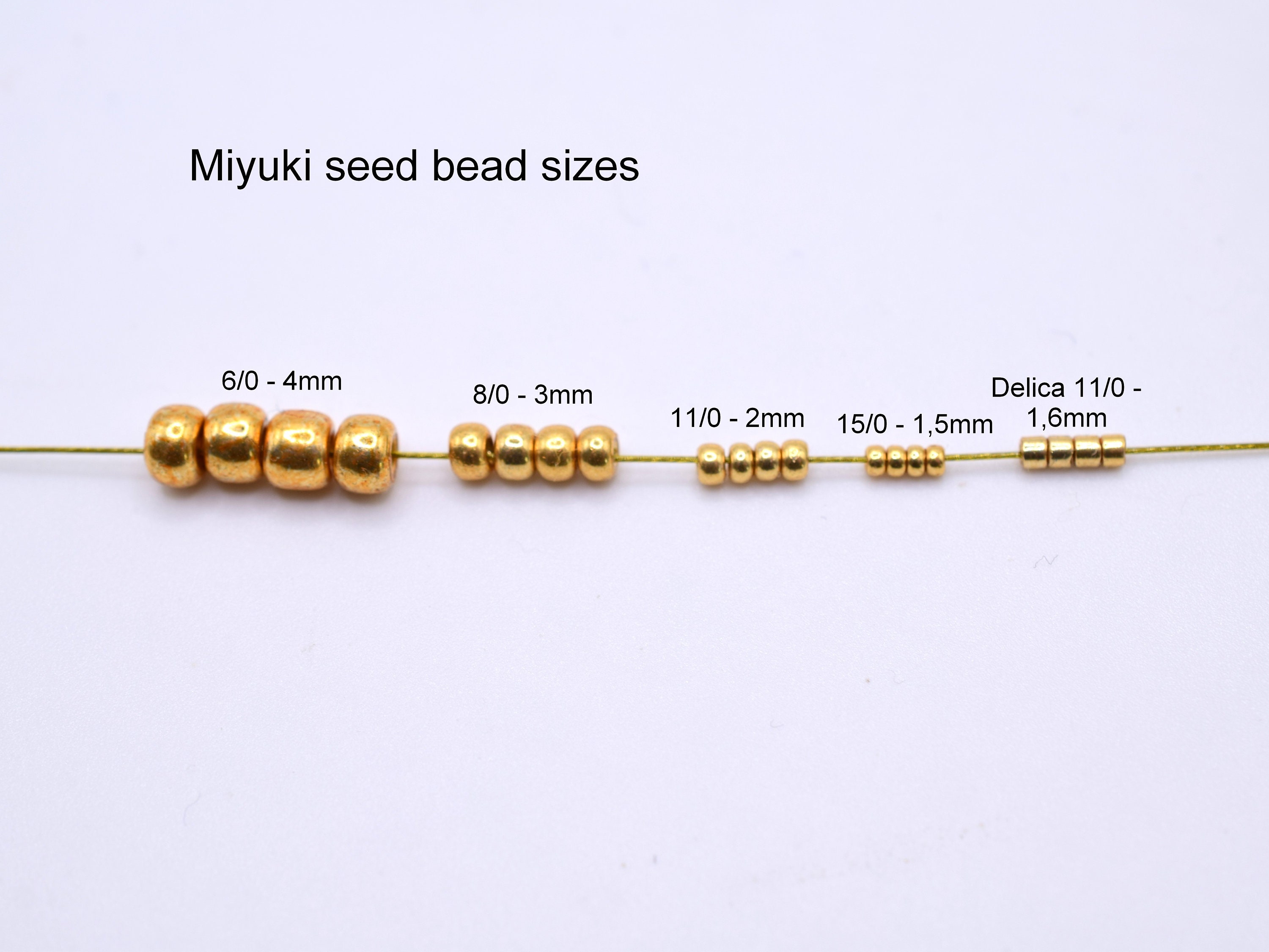 11/0 Uni Gold Metallic Seed Beads Taiwan Seed Beads 