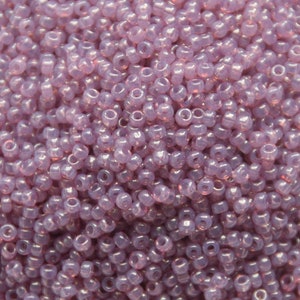 Perline di semi Miyuki da 10 g 11/0, cardo traslucido Ceylon 2373, perline giapponesi, rocailles viola, misura 2 mm, perline viola Miyuki