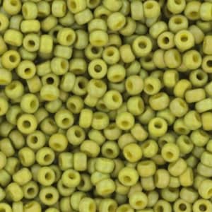 11-4697, Miyuki 22g Frost Opaque Glaze Rainbow Olive 11-4697, Miyuki 22g Frost Opaque Glaze Rainbow Olive