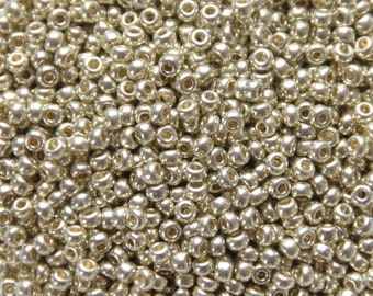 10g Miyuki seed beads duracoat galvanized silver size 8/0 4201, beads from japan, round rocailles, high quality beads, 3mm, Miyuki silver