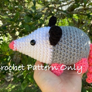Crochet Opossum Pattern l PATTERN ONLY