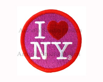 Wappen Flicken I Love Ny New York Zum Aufbügeln Patch Big Apple Bestickt