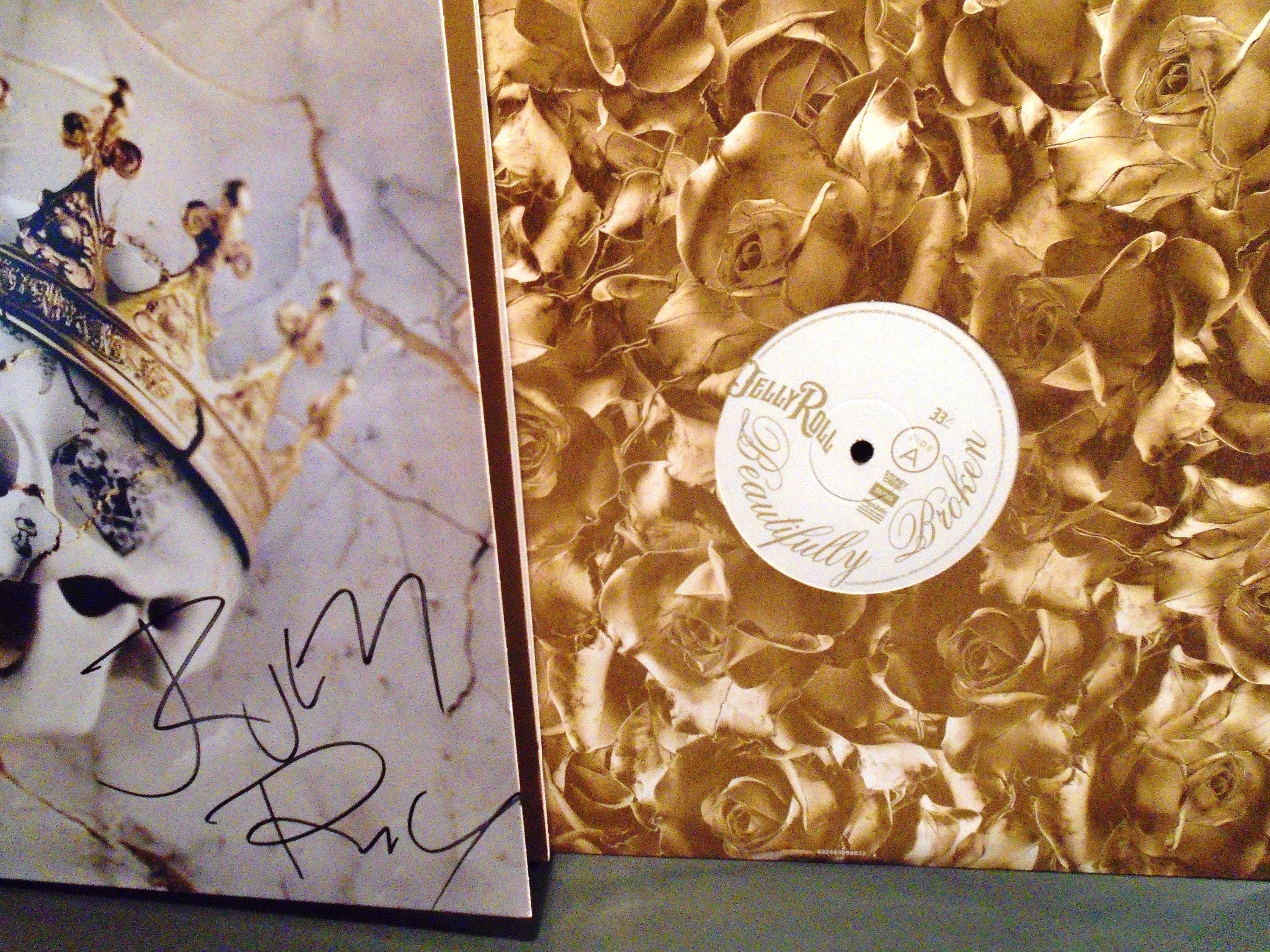 Jelly Roll SIGNED Beautifully Broken LP, Slip Case, Excellent Condition ...