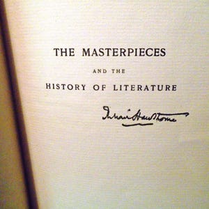 Les chefs-d&#39;oeuvre et l&#39;histoire de la littérature, 1903, signé par Julian Hawthorne, volume VII sur dix, vintage, américain, livraison gratuite