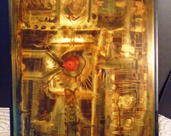 Impresión original en metal al ácido de Bernhard Rohne, North Vancouver, BC, 1972, firmada y enmarcada por M.D. Studios, Canadá. Envío gratuito a todo el mundo.