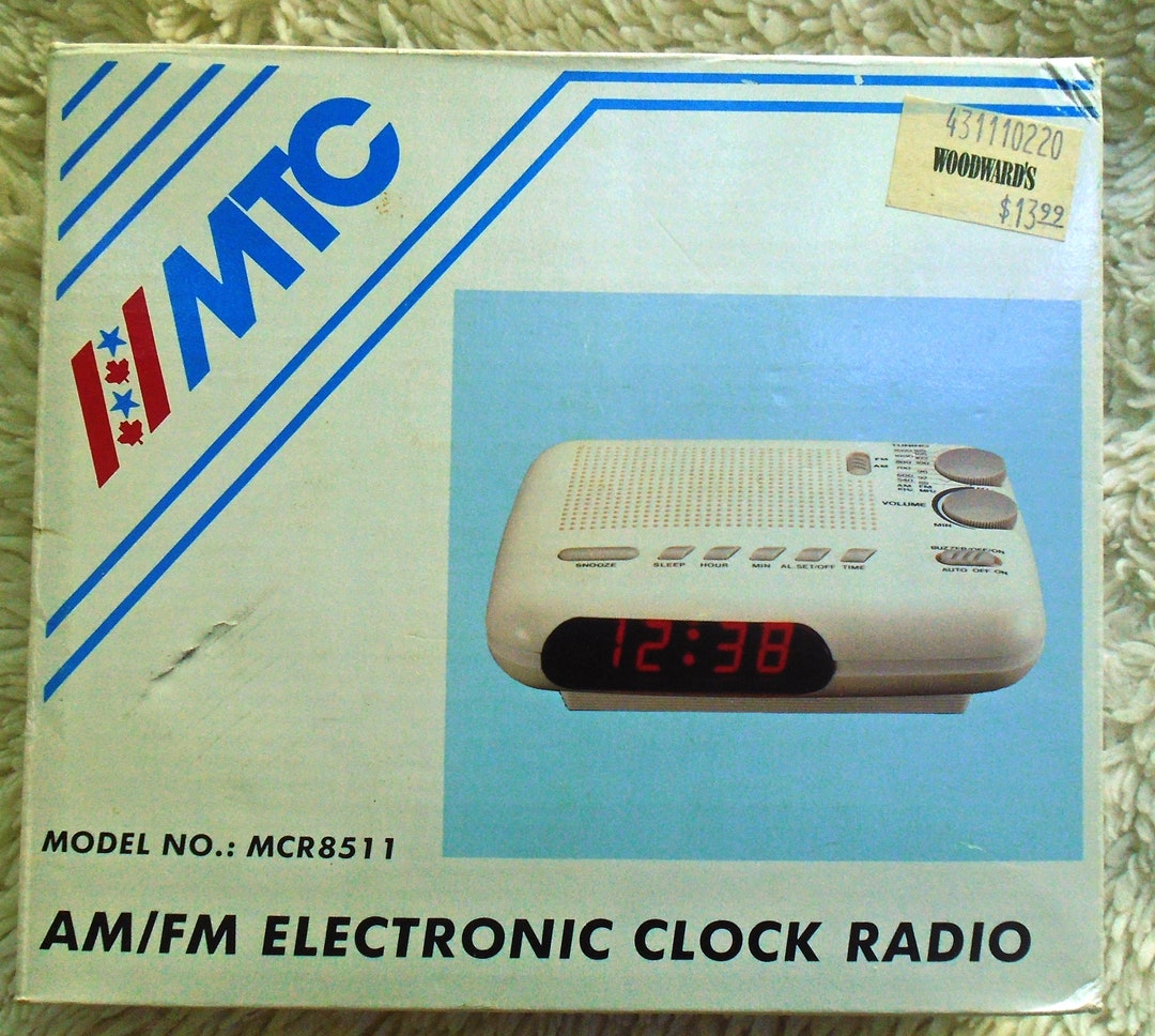 Vintage 90's Digital Clock Radio NIB Etsy