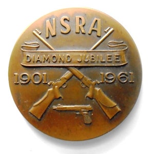 NSRA Diamond Jubilee Small Bore Rifle 1901-1961 Token, Coins