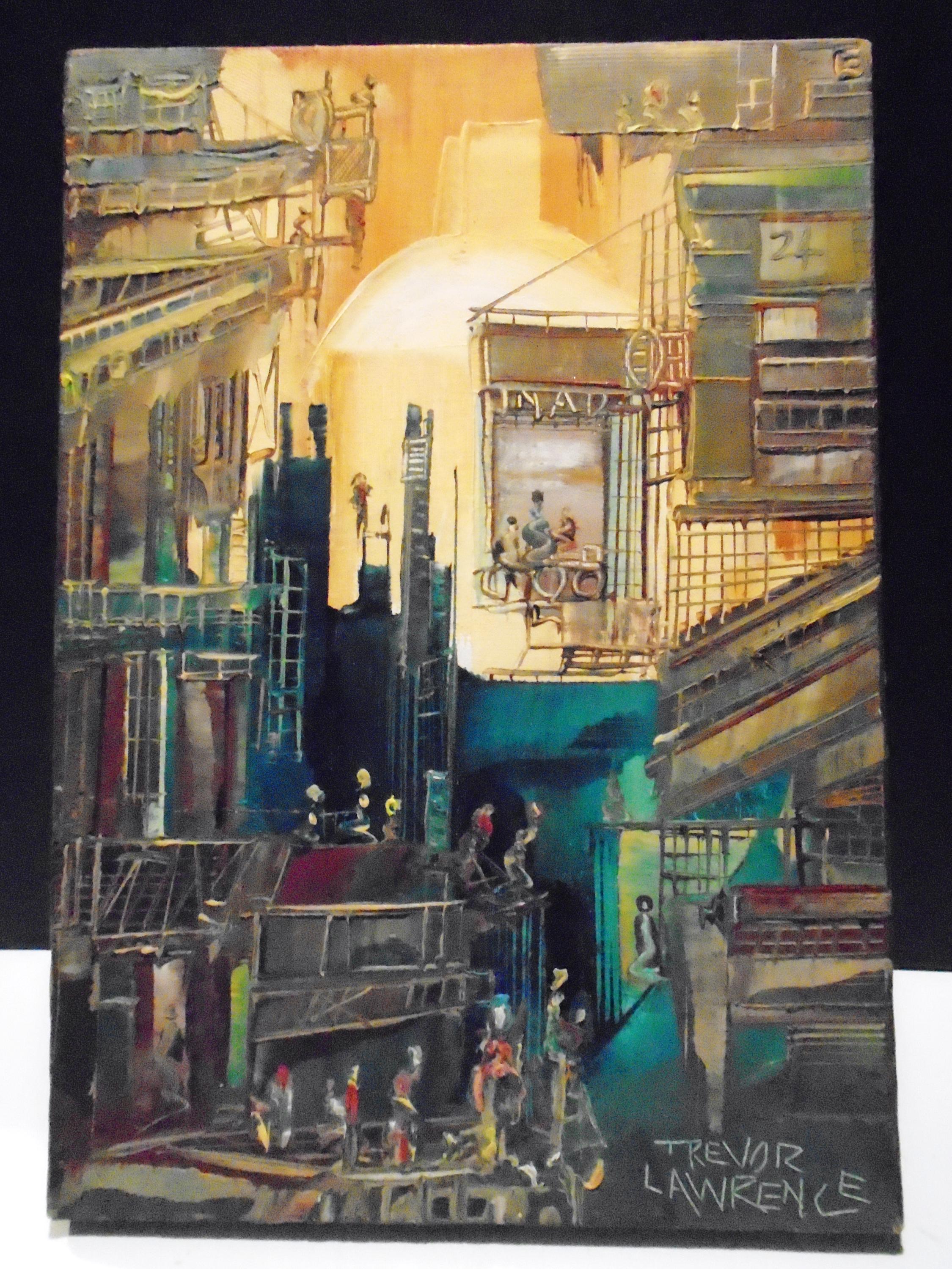 Trevor Lawrence (1944-2012) Vintage Original Oil Painting, Oil on