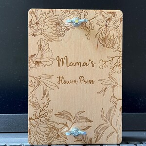 Floral Flower Press Engraved Leaf Press, Nature Herb Drying Craft Activity For Kids, Birthday Gift For Daughter or Son