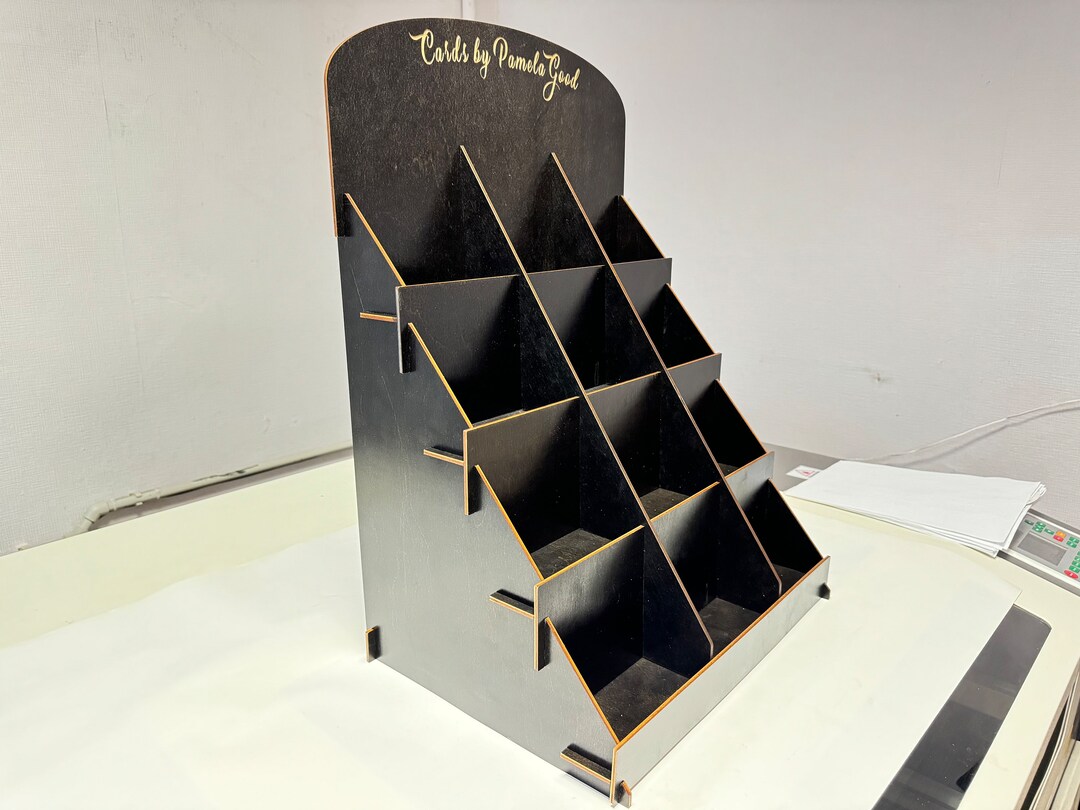 Large Card Holder for Greeting Post Cards 5x7” Folding Display Stand ...