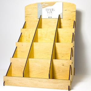 Porte-cartes de voeux confortable Support de présentation pliant Étagère pour vitrine Étagères de vente au détail Étagère pour cartes de voeux