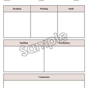 Parent Teacher Conference Forms| Editable Progress Report Template - Etsy