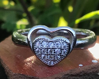 Heart Shape Moissanite Diamond Womens Beautiful Ring, Proposal Ring, Engagement Ring, Wedding Ring,Anniversary Ring,Best Unique Gift for her