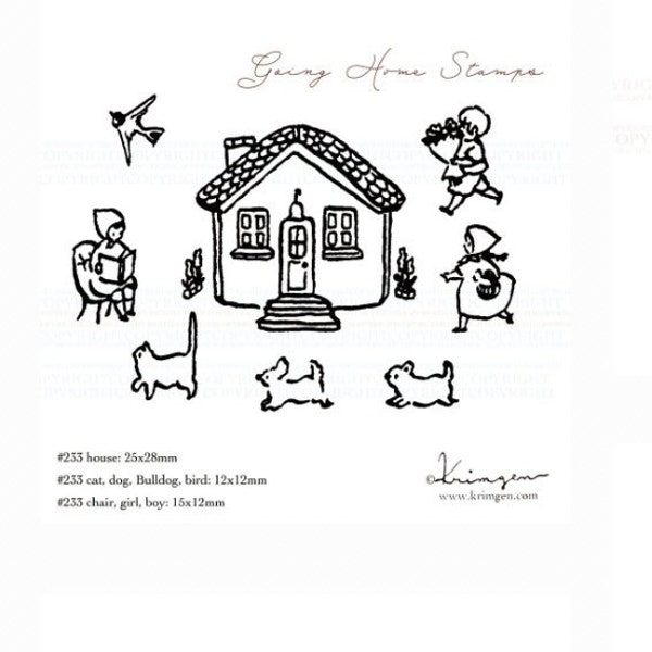 New! Krimgen - Going Home Stamps