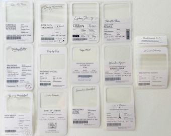 NEW Neverland Studio - Travel Tickets Glossy PET Tapes - 5.5 cm