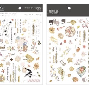 Neu! MU Print-On Sticker - MU No. 257 Herbstlicher Alltag