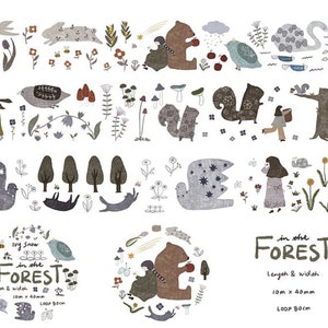 Cinta PET mate Ivy Snow In the Forest de 4 cm