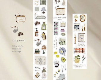 NEW Pion Cozy Mood Kiss Cut Matte PET Tape - 3.5 cm