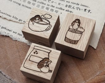 NEW SOM x ShoLittleHappiness Collaboration - A Place Called Coffee Rubber Stamps