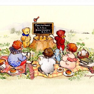 Novo! Cartão-postal "Krimgen Three Kids Learning" nº 24k-07