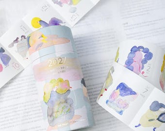 New! Dodolulu 2027 365 Day-to-Day Washi Tape Set
