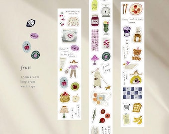 NEW Pion Fruit Kiss Cut Matte PET Tape - 3.5 cm