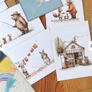 Cartes postales Forest Buddies du studio Neverland