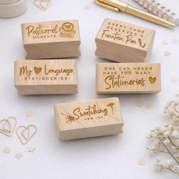 NEW Stationery Love Rubber Stamp Series