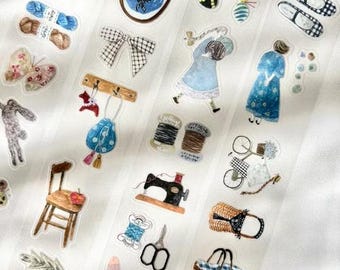 Pion Fabric Glossy Kiss Cut PET Tape - 3.5 cm