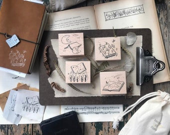 Avocado Mori Rubber Stamps Set - Journey of Diary