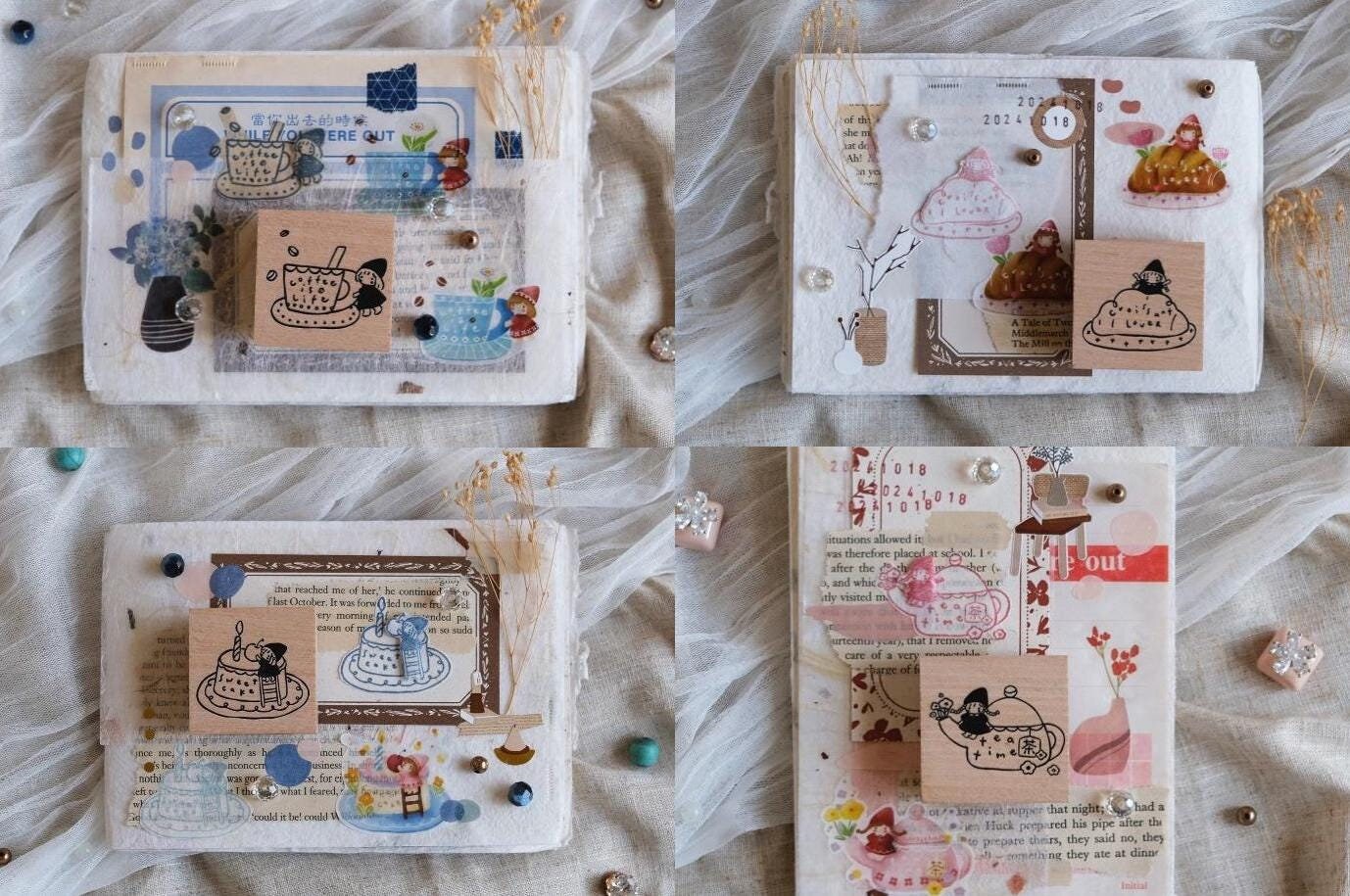 NEW! Eileen Tai - Simple Happiness Rubber Stamps