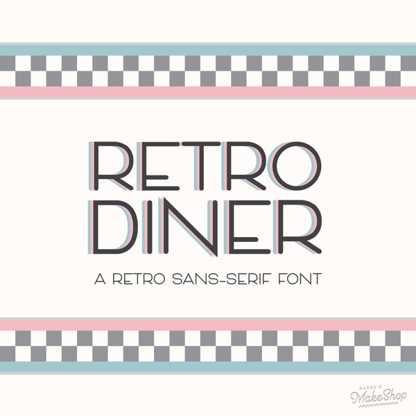 Retro Diner Font - A Throwback Neon Sign Font, For Logos, Branding, Cricut, and More