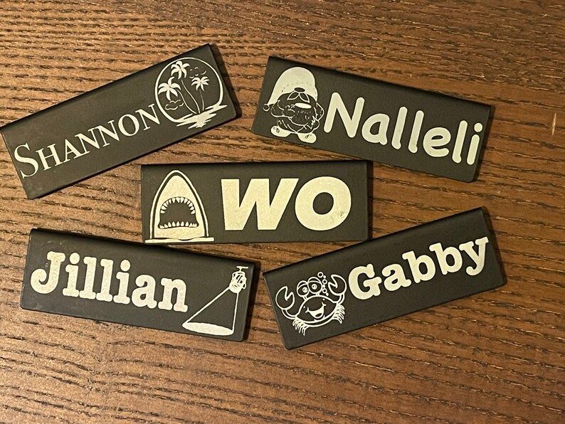 Customized Name Tags Etsy