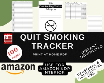 quit smoking tracker etsy