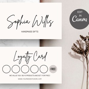 Loyalty Card Template, Printable Loyalty Card, Beauty Rewards Card, Modern Loyalty Card, Lash, Nails, Waxing, Hair, Salon, Spa, Makeup,  #5