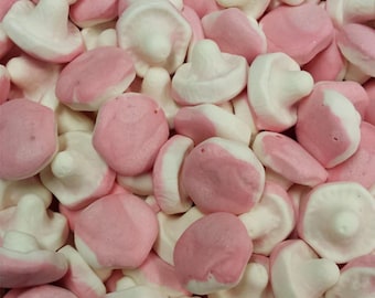 Franssons Marshmallow Mushrooms - Swedish Skumsvampar, Vegan Candy Treats, Svamp