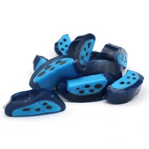 Vidal Blue Raspberry Licorice Slices – Fruity Licorice Gummies, Sweet ...