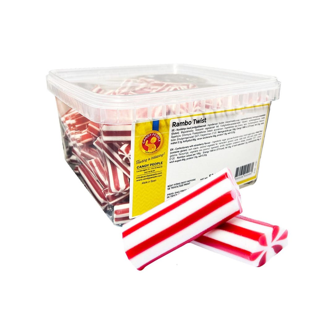 Rambo Licorice Vanilla Twists - Swedish Vegan Candy - Candy People - Etsy