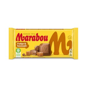 Marabou Fudge & Sea Salt Chocolate Bar 160g - Swedish Creamy Treat