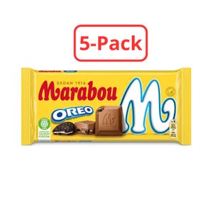 5-Pack Marabou Oreo Milk Chocolate Bar 160g - Swedish Treat