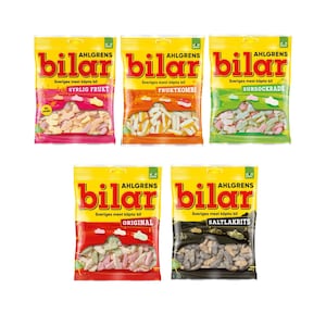 5-Pack Ahlgrens Bilar Candy Mix - Swedish Car-Shaped Sweets - Scandinavian Iconic Candy